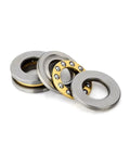 Front view of chrome steel thrust ball bearings, 8x16x5 mm, 4 pcs.