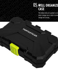 Pro Grade Craft Knife Set With 29 Blades In A Sturdy Storage Case for artwork scrapbooking and more, black plastic case