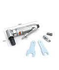 Built Tough Pneumatic Angle Die Grinder With A 90 Degree Head That Pulls 25000 Rpm On A Quarter Inch Chuck, accessories included.