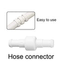 Pool Cleaner Hose Ball Bearing Swivel Replacement With Nuts For Polaris D20 180 280 380 480 PRO And 3900 Sport Accessories Parts, white ABS hose connector