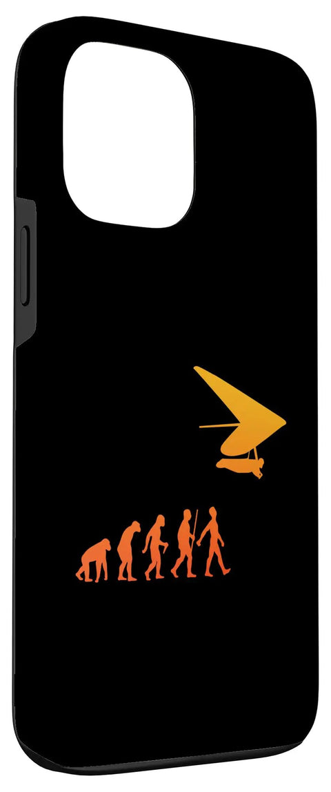 Hang Glider Art Iphone 13 Pro Max Case For Men And Women, Dope Flight Theme Phone Cover with Evolution Graphic