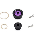 Shift Linkage Bushing Upgrade For Honda Civic Si 2002 To 2006 And Acura RSX RSX S 2002 To 2005 With Acetal Low Friction Bushings Spherical Bearing O Ring Sealed For Gap Free Fit Stainless Hardware For Smoother Gear Shifts, black acetal bushings with rings and clips