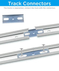 Bi Fold Closet Door Repair Kit With Steel Track And Complete Hardware Set For 48 Inch Bi Fold Doors Top Guide Wheels Top Pivot Bottom