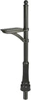 Graphite Bronze In Ground Post With Decorative Cast Aluminum Shroud And Finial, Built To Last 19-Gauge Galvanized Steel And Aluminum