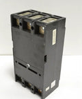 Heavy Duty Badass 3 Pole 300A 600V Molded Case Circuit Breaker showing the rear and side view, used for commercial power grids.