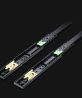 Two Three Fold Full Extension Drawer Slides With Push To Open Beefy Ball Bearing Runners Side Mount Rails 350mm Silent Damping
