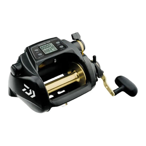 Tanacom 800 Power Assist Electric Reel With Lightweight Aluminum Body, Automatic Tournament Drag, Black Finish, Four Ball Bearings