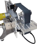 Compact Mini Belt Sander 533x30mm Power Tools for Wood And Metal, close-up of grinding mechanism and belt drive.