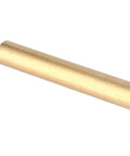 Close-up of 2 Pack Three Quarters Inch Brass Rods, 11.81 Inch Length, Solid Lathe Bar Brass Stock for DIY projects and crafts.
