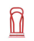 Roof Eaves Seam Bender Drip Edge Folding Tool For Standing Seam Roofing 90 To 180 Degree Hemming Crimper shown upright in red.