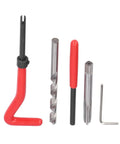 M10 X 1.25 Thread Repair Kit Pro Grade DIY Ready HSS Tap Set With Stainless Steel Inserts Drill Bit And Lug Breaker tools displayed