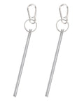 2 Pack Half Moon Elevator Door Keys Pro Gear Emergency Access Tools For Smooth Facility Upkeep And Snappy Inspection Rounds Reliable Industrial Keys That Nail The Job Effortlessly Every Single Time, showing steel keys with clips.