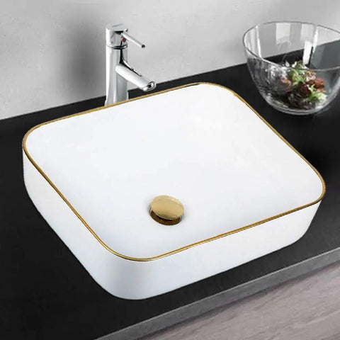 Minimalist Rectangle Porcelain Vessel Sink For Bathroom Above Counter Style Sleek Dope Modern Wash Basin With Light Luxury Appeal