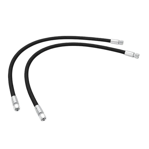 Heavy Duty Mini Excavator Hydraulic Hoses Set 32 Inch With One Quarter Inch Connectors Two Pack High Pressure Rubber Hoses 60 MPa 8702 PSI