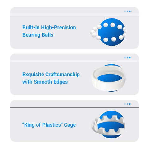 Full ceramic bearing set, 2 pcs, 688CE, 8×16×5 mm, zirconia construction for high-temperature, corrosion-resistant use