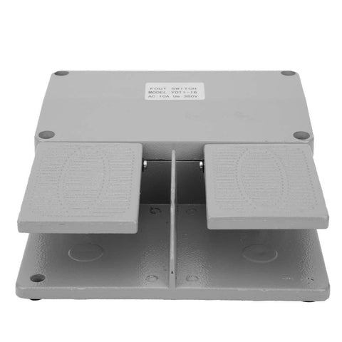 Heavy Duty Foot Pedal Switch 16 Channel Industrial Controller For Electrical Power Supplies And CNC Machines, alloy surface