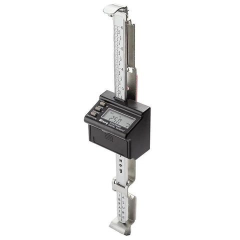 Digital Planer Gauge With Electronic Readout For Woodworking, metal body, precise thickness measurement, side view
