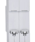 Front view of 32 Amp AC Miniature Circuit Breaker, 2 Pole DIN Rail Mount, Thermal Magnetic Trip, 120V 240V, Solar Disconnect Switch MCB C32