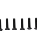 M3 Hex Socket Screws And Nuts Kit, Alloy Steel 250PCS Assorted Bolts Set, M3 X 6mm 8mm 10mm 12mm 16mm 20mm, Flat Head, Perfect For DIY 3D Printing, Sheet Metal, Woodworking And Home Repairs, black flat head screws
