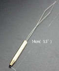 Fishing Line Winder And Fly Tying Bobbin Threader Tool For Outdoor Finisher With Stainless Steel And Brass Build, Easy Threading, Durable Angling Gear For Precise Thread Alignment And Quick Tying, 14cm tool