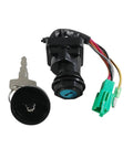 Upgrade Rig Safety With Sick Ignition Switch Set Plus Seat Latch Fuel Cap For ATVs Four Wheelers To Stop Theft Ensure Smooth Starts Keeping Machine Locked Down Enjoy Zero Stress On Adventures Without Risk Of Stolen Parts, ATV lock kit with key, switch and wiring