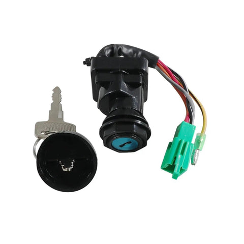 Upgrade Rig Safety With Sick Ignition Switch Set Plus Seat Latch Fuel Cap For ATVs Four Wheelers To Stop Theft Ensure Smooth Starts Keeping Machine Locked Down Enjoy Zero Stress On Adventures Without Risk Of Stolen Parts, ATV lock kit with key, switch and wiring