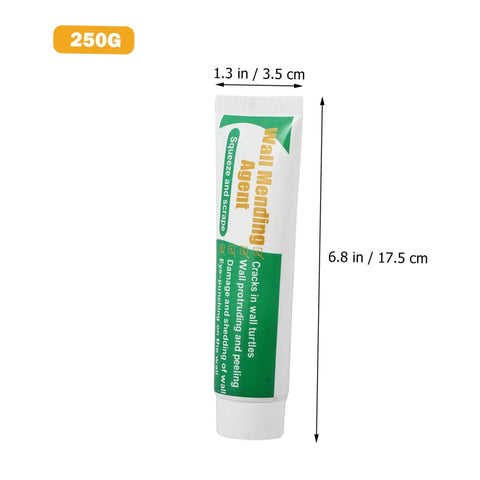 Two Pack Wall Mending Repair Kit With Scraper And Quick Drywall Paste For Cracks, Holes, Gaps, Graffiti Fixes, Self Adhesive Patch Cream, Easy Fast Repair For Damaged Walls