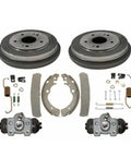 Top Quality Rear Brake Drum And Shoe Set For Honda Crv 1997 Through 2001 Features Non Asbestos Organic Material Plus Compatible Part Numbers. Rear brake drum and shoe kit with 2 drums, shoes, hardware, and wheel cylinders.