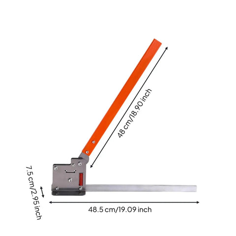 Manual Rail Cutting Tool For Electricians And Installers Hand Operated Bench Rail Cutter Heavy Duty Space Saving Mount