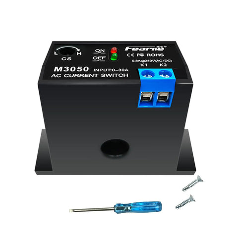 AC Current Sensing Relay For 0 To 30 Amps Normally Open Switch Output Current Monitoring Relay With Magnetic Induction Isolation