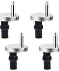 Toilet Seat Hinge Replacement Kit 2 Pack Top Fix Hinges With Mounting Screws Quiet Operation Heavy Duty Construction