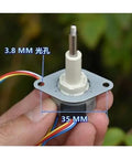 Compact 25mm Two Phase Four Wire Precision Linear Actuator Stepper Motor With 20mm Stroke Telescopic Screw Shaft 53 Ohm Coil detail view
