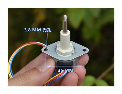 Compact 25mm Two Phase Four Wire Precision Linear Actuator Stepper Motor With 20mm Stroke Telescopic Screw Shaft 53 Ohm Coil detail view