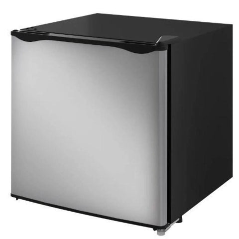 Compact Upright Freezer Silver 1.1 Cu Ft Countertop Mini Freezer Solid Pick For Dorms And Offices, sleek design.