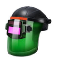 Auto Darkening Welding Helmet With Air System And True Color Viewing Shield for Industrial Metalworking Safety, green visor