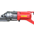 CCTI Portable Electric Hydraulic Rebar Cutter RC-165C with red handle, designed for fast cuts of 5/8 inch rebar.