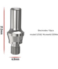 Electrode from Electrode and Shield Cap Swirl Ring Kit for IPT60 IPTM60 IPT40 PT40 Plasma Torches, 21.2mm height, 4.8mm diameter