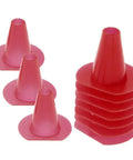 One Way Bee Entrance Gate Cone Shape Hive Escape Tool Set 20 Pieces Made From Durable Plastic Red Color Designed For Beekeeping