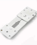 Heavy Duty Sectional Sofa Connectors Eight Pack Metal Furniture Brackets Anti Rust modular connector with holes for easy installation.