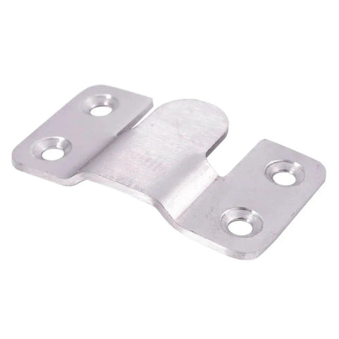 Heavy Duty Sectional Couch Connectors 40 Piece Set Featuring Grip Tight Interlock Design And Polished Silver Finish detail of connector bracket