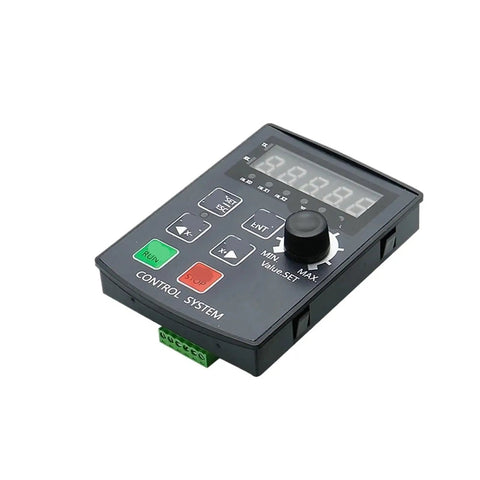 Stepper And Servo Motor Controller With Pro Grade Five Digit Display And Positive And Negative Limit Communication, black control module with buttons
