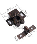 10 Pack Adjustable Steel Door Buckle Latches With Spring Ball Mechanism For Furniture Cabinets Doors Push To Open And Close