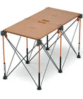 Centipede Folding Table Top For Portable Work Stand Saw Horses, 24 Inch By 48 Inch Wood Top With 6 Quick Twist Locks, Brown CT22N