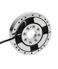 Premium 200Nm Flange Mount Force Torque Sensor For Industrial Automation And Robot Arms Precision Transducer close-up showing flange and wiring.