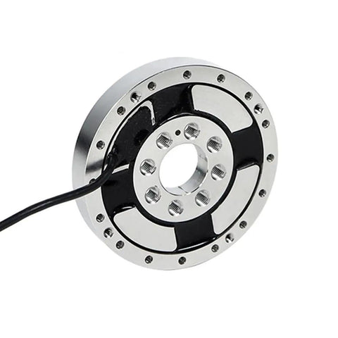 Premium 200Nm Flange Mount Force Torque Sensor For Industrial Automation And Robot Arms Precision Transducer close-up showing flange and wiring.