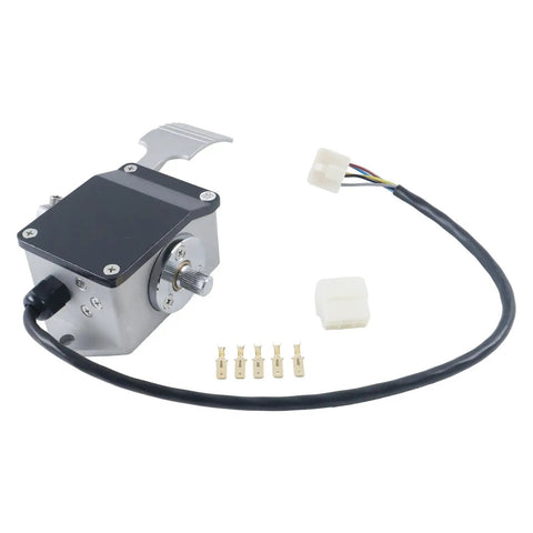 Heavy Duty Throttle Accelerator Foot Pedal Straight Swap For Curtis Electric Forklift Golf Cart Efp 005 Efp713 0502 Oem Grade Zero 5k Dc Motor Controller Replacement, metal construction with connectors and torque control.