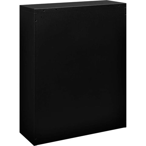 Built Different 12 Door Tablet And Cell Phone Locker Featuring Keyed Differently Locks, solid black metal unit for secure device storage.
