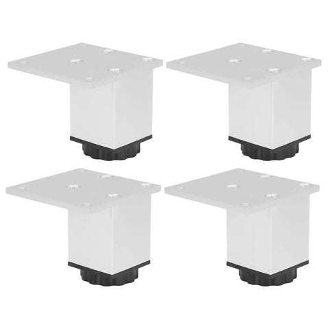 4-pack Beefy 60mm Aluminum Sofa Legs and Adjustable Furniture Feet for Sofas and Cabinets, rust proof oxidized finish