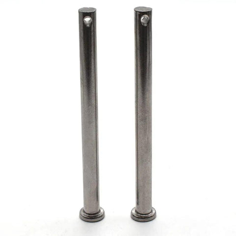 Heavy Duty 304 Stainless Steel Clevis Pins M8 X 100mm Single Hole Flat Head Pin For Hitch Pin Lock Systems, Corrosion Resistant, Reusable, Ideal For Trailer Hitch, Towing, Farm Equipment, 2 Pack