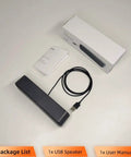 USB Computer Speaker Bar With Stereo Sound And Enhanced Bass, Portable Mini Sound Bar for PCs, USB cable and manual included.